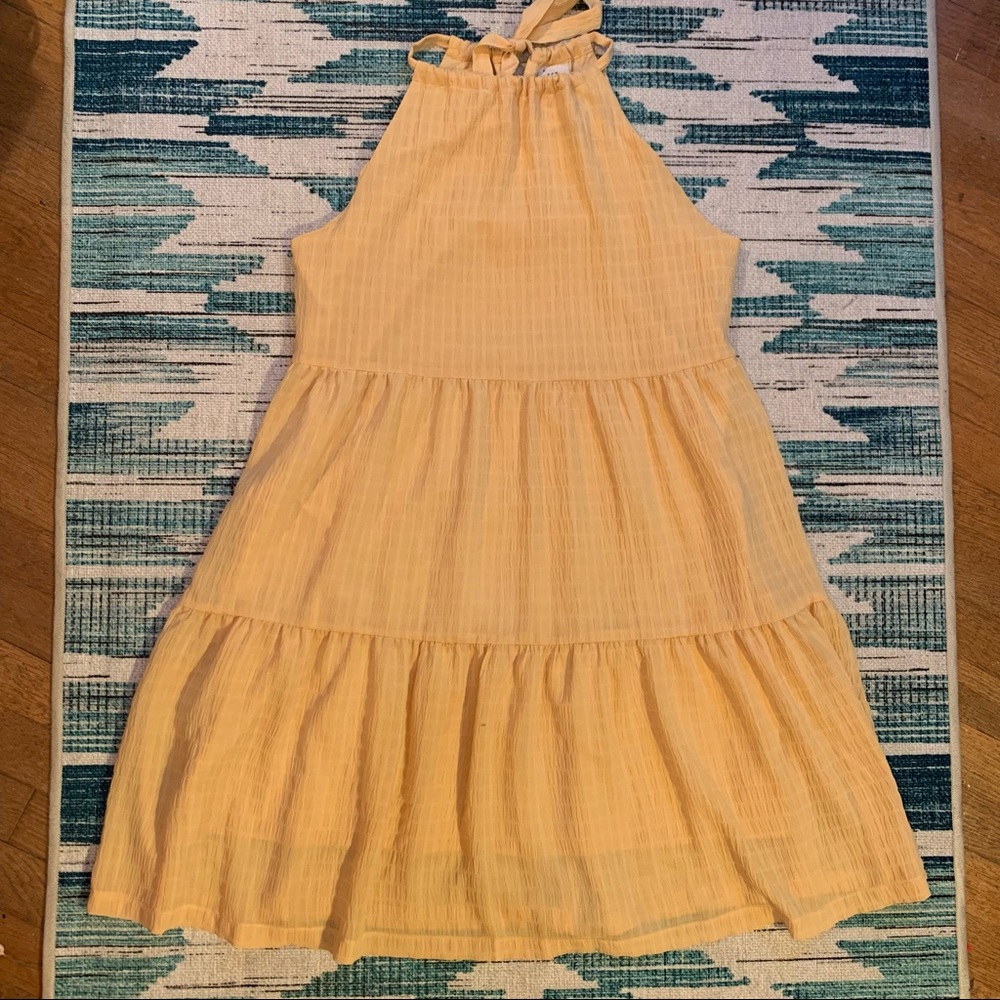 A New Day yellow halter swing dress - Picture 9 of 14